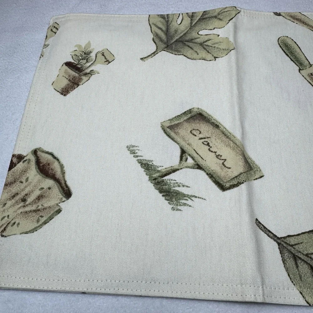 Pfaltzgraff Naturewood Placemats Set Of 4 Garden Leaves Birdhouse 12